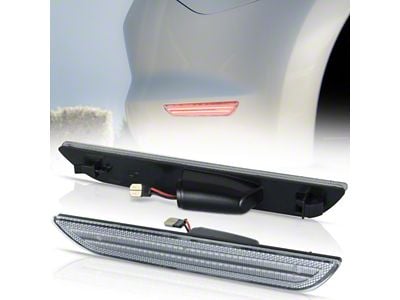 LED Side Marker Lights; Smoked (15-23 Mustang)