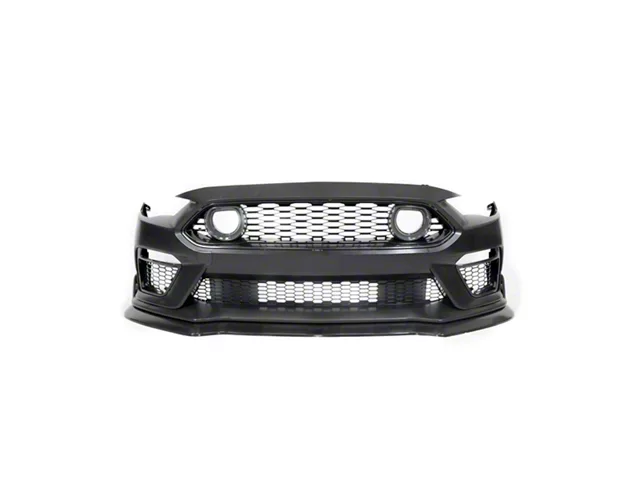 Auto Addict USA Mach 1 Front Bumper Conversion with Upper Grille LED Lights; Unpainted (18-23 Mustang GT, EcoBoost)