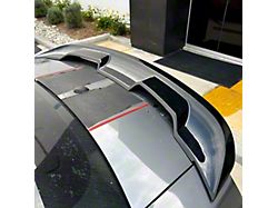 S550 GT500 Style Rear Spoiler; Gloss Black (10-14 Mustang)