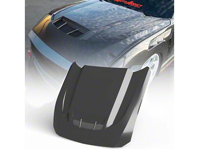 Type-LM Hood; Double Sided Hood Carbon Fiber (24-25 Mustang)