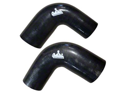 Auto Mafia Racing 90 Degree Silicone Coupler Long Leg; 2.50 to 3-Inch; Black (Universal; Some Adaptation May Be Required)