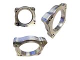 80mm Coyote Throttle Body to Intake Billet Adapter Plate with Nitrous/Meth Port (11-17 Mustang V6)