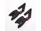 Fender Emblems; Black (11-17 Mustang V6)