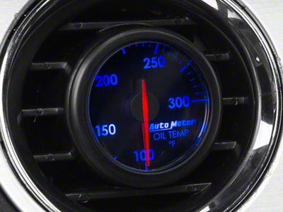 Auto Meter AirDrive Series 2-1/16-Inch Oil Temperature Gauge; 100-300 Fahrenheit (Universal; Some Adaptation May Be Required)