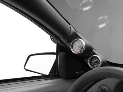 Auto Meter A-Pillar Dual Gauge Pod Mount; 2-1/16 Inch (94-04 Mustang Coupe)