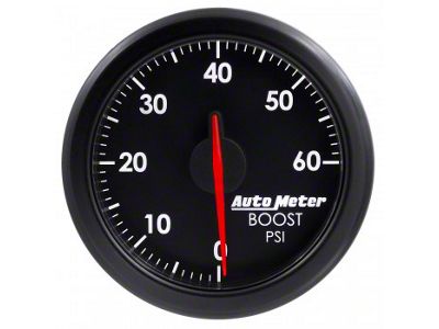 Auto Meter AirDrive Series 2-1/16-Inch Boost Gauge; 0-60 PSI (Universal; Some Adaptation May Be Required)