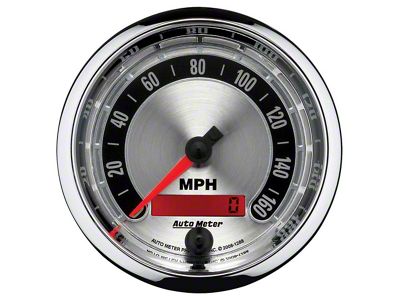 Auto Meter American Muscle 0-160 MPH Speedometer Gauge; Electrical (Universal; Some Adaptation May Be Required)