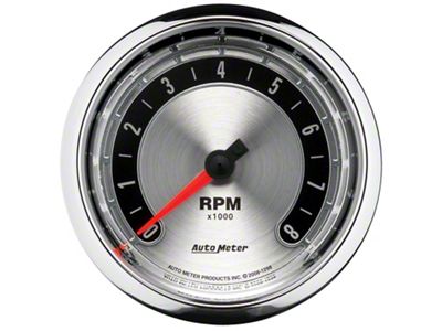 Auto Meter American Muscle In-Dash Tachometer; Electrical (Universal; Some Adaptation May Be Required)