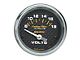 Auto Meter Carbon Fiber Voltmeter Gauge; Electrical (Universal; Some Adaptation May Be Required)