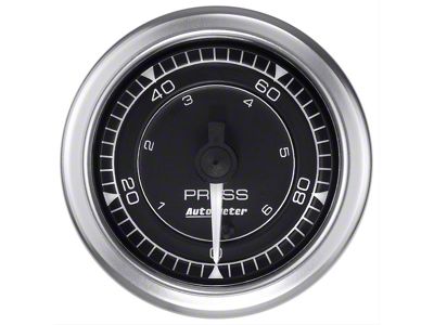 Auto Meter Chrono Series 2-1/16-Inch Pressure Gauge; 0-100 PSI; Digital Stepper Motor (Universal; Some Adaptation May Be Required)