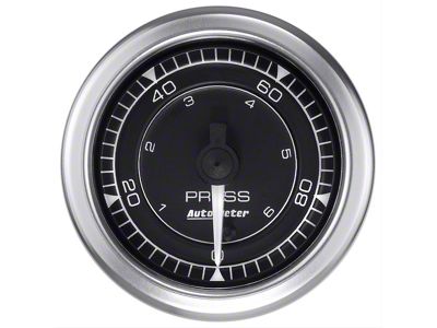 Auto Meter Chrono Pressure Gauge; Digital Stepper Motor (Universal; Some Adaptation May Be Required)