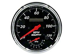 Auto Meter Designer Black Series 5-Inch Tachometer/Speedometer Combo; 8K RPM / 120 MPH (Universal; Some Adaptation May Be Required)