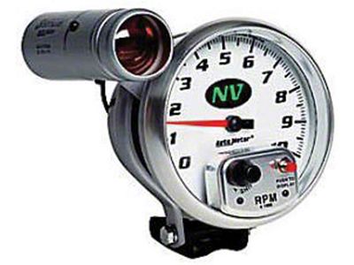 Auto Meter NV Series 5-Inch Pedestal Tachometer with Shift Light; 0-10000 RPM (Universal; Some Adaptation May Be Required)