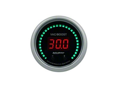 Auto Meter Sport-Comp Series 2-1/16-Inch Elite Digital Two Channel Vac/Boost / Fluid Pressure Gauge (Universal; Some Adaptation May Be Required)