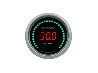 Auto Meter Sport-Comp Elite Two Channel Boost/Vacuum/Fluid Temperature Gauge; Digital (Universal; Some Adaptation May Be Required)