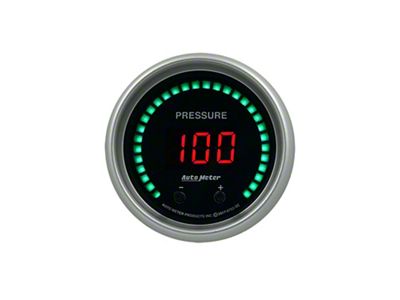 Auto Meter Sport-Comp Series 2-1/16-Inch Elite Digital Two Channel Fluid Pressure Gauge (Universal; Some Adaptation May Be Required)