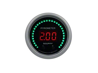 Auto Meter Sport-Comp Series 2-1/16-Inch Elite Digital Two Channel Pyrometer EGT Gauge (Universal; Some Adaptation May Be Required)