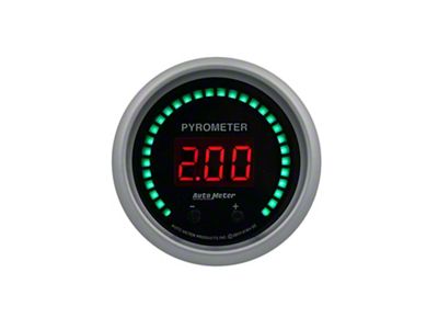 Auto Meter Sport-Comp Elite Two Channel Pyrometer Gauge; Digital (Universal; Some Adaptation May Be Required)