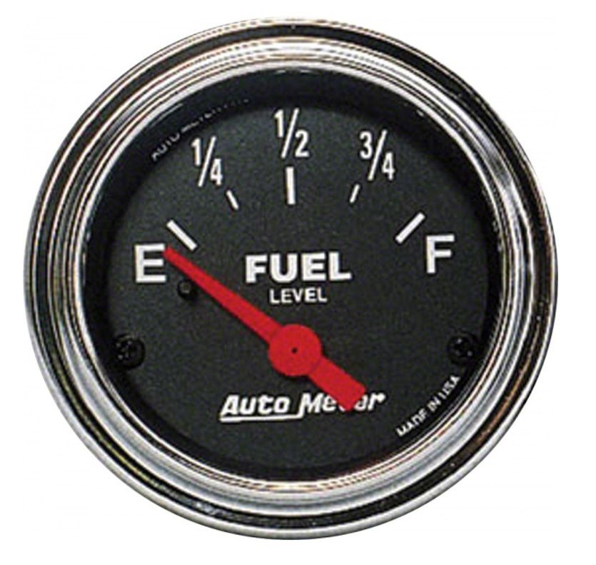 Auto Meter Camaro Traditional Chrome Series 21/16Inch Fuel Level