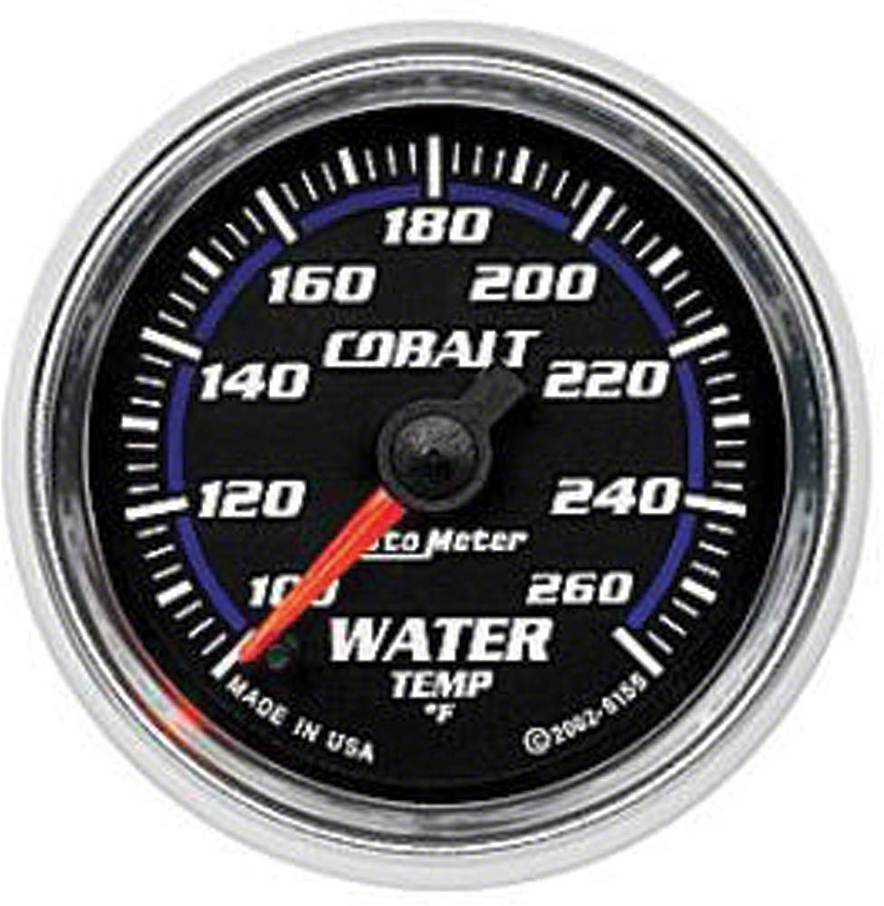 AUTO METER 2395 Autogage Black Oil/Amp/Water Gauge Chrome Console 2 5 8 Full Sweep Mechanical