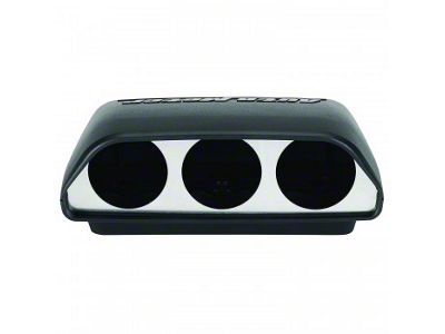 Auto Meter Universal Dash Top Triple Gauge Pod Mount; 2-1/16 Inch (Universal; Some Adaptation May Be Required)