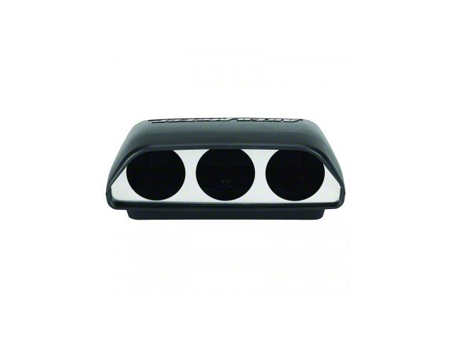 Auto Meter Universal Dash Top Gauge Mount; Triple 2-1/16 Inch (Universal; Some Adaptation May Be Required)