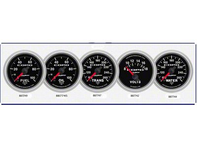 Auto Meter COPO Series 2-1/16-Inch Voltmeter Gauge; 18V (Universal; Some Adaptation May Be Required)