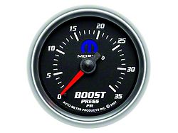 Auto Meter Boost Gauge with MOPAR Logo; Mechanical (Universal; Some Adaptation May Be Required)