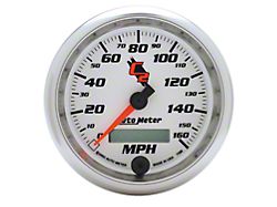 Auto Meter C2 Series 3-3/8-Inch Programmable Speedometer; 0-160 MPH (Universal; Some Adaptation May Be Required)