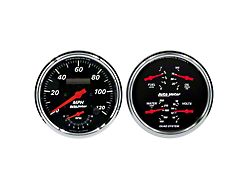 Auto Meter Designer Black Series 5-Inch Quad and Tachometer/Speedometer Gauge Kit (Universal; Some Adaptation May Be Required)