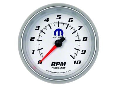 Auto Meter In-Dash Tachometer with MOPAR Logo; Electrical (Universal; Some Adaptation May Be Required)