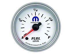 Auto Meter Fuel Level Gauge with MOPAR Logo; Digital Stepper Motor (Universal; Some Adaptation May Be Required)
