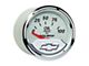 Auto Meter Oil Pressure Gauge with Chevrolet Heritage Bowtie Logo; Electrical (Universal; Some Adaptation May Be Required)