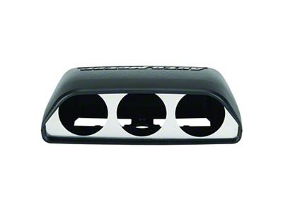 Auto Meter Dash Top Triple Gauge Pod Mount; 2-1/16 Inch (08-14 Challenger)