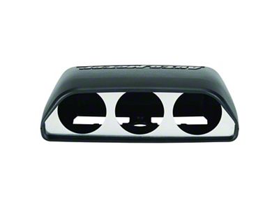 Auto Meter Dash Top Gauge Pod; Triple 2-1/16 Inch (08-14 Challenger)