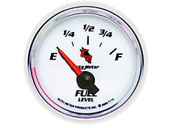 Auto Meter C2 Series 2-1/16-Inch Fuel Level Gauge; 0 ohm Empty to 90 ohm Full (Universal; Some Adaptation May Be Required)