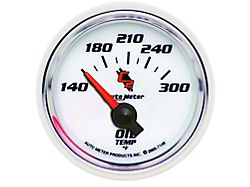 Auto Meter C2 Series 2-1/16-Inch Oil Tempature Gauge; 140-300 Fahrenheit (Universal; Some Adaptation May Be Required)