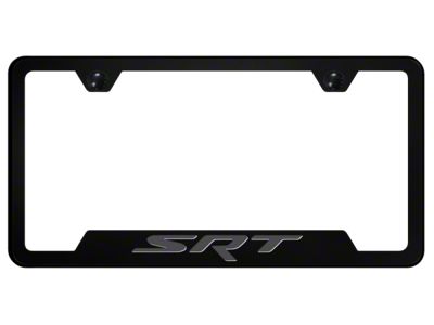 Autogold SRT Notched License Plate Frame; Ghost (Universal; Some Adaptation May Be Required)