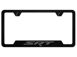 Autogold SRT Notched License Plate Frame; Ghost (Universal; Some Adaptation May Be Required)