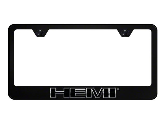 Autogold HEMI License Plate Frame; Chrome (Universal; Some Adaptation May Be Required)