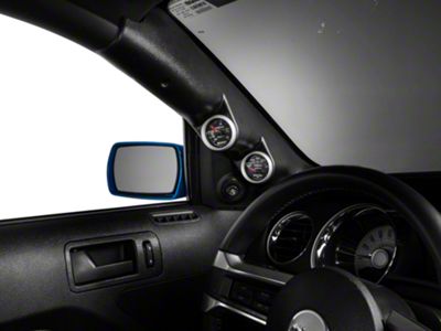 Auto Meter Full A-Pillar Dual Gauge Pod Mount; 2-1/16 Inch (10-14 Mustang Coupe)