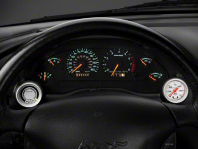 Auto Meter Instrument Cluster Bezel Dual Gauge Mount; 2-1/16-Inch (94-00 Mustang)
