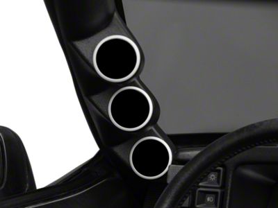 Auto Meter Full A-Pillar Triple Gauge Pod Mount; 2-1/16 Inch (87-93 Mustang Coupe)
