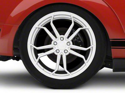 Avant Garde M632 Silver Machined Wheel; Rear Only; 20x11; 15mm Offset (24-25 Mustang)