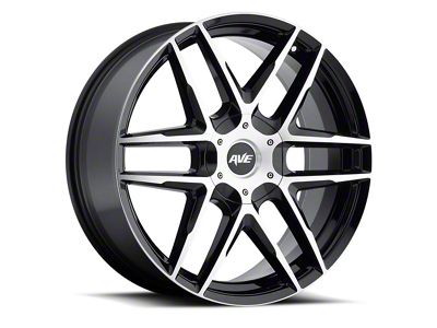 Avenue A613 Gloss Black Machined Wheel; 18x8; 40mm Offset (05-09 Mustang GT, V6)