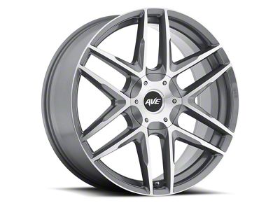 Avenue A613 Silver Machined Wheel; 22x9; 18mm Offset (10-15 Camaro LS, LT)
