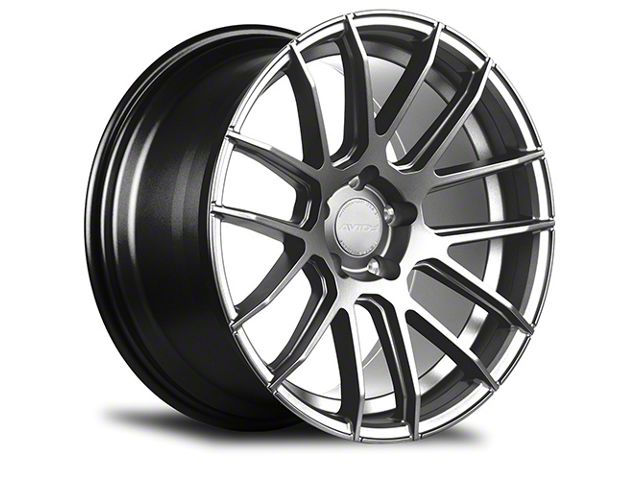 Avid.1 Wheels SL-01 Hyper Black Wheel; 18x8.5 (15-23 Mustang EcoBoost w/o Performance Pack, V6)