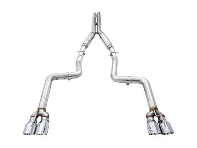 AWE Track Edition Cat-Back Exhaust with Quad Chrome Silver Tips (15-23 6.4L HEMI Challenger)