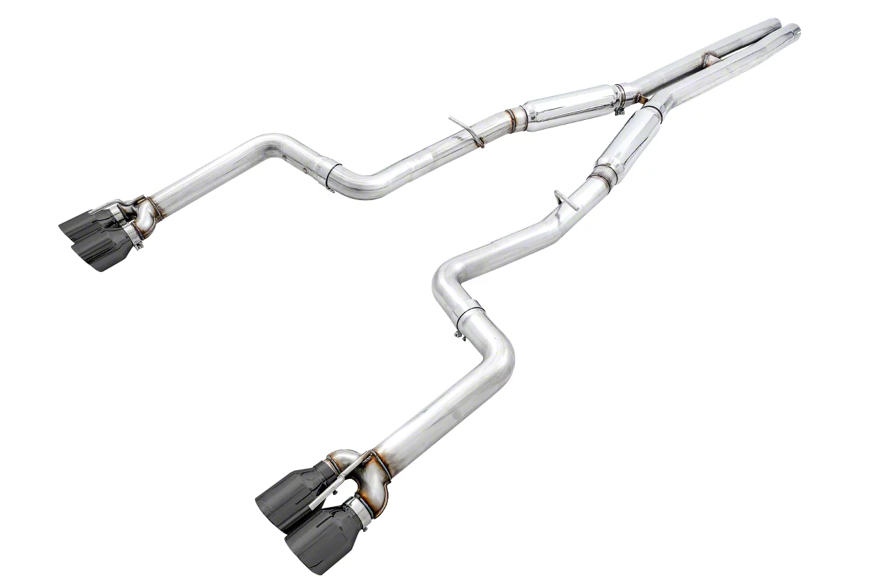 AWE Challenger Track Edition CatBack Exhaust with Quad Diamond Black
