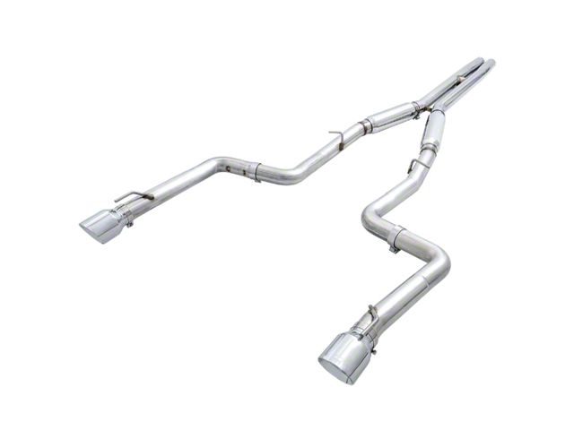 AWE Touring Edition Cat-Back Exhaust with Chrome Silver Tips; Resonated (17-23 5.7L HEMI Charger)